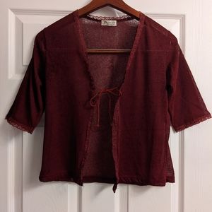 Front tie top
